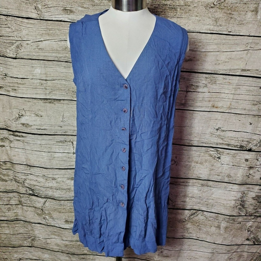 New York Style Blue Summer Dress Size Medium